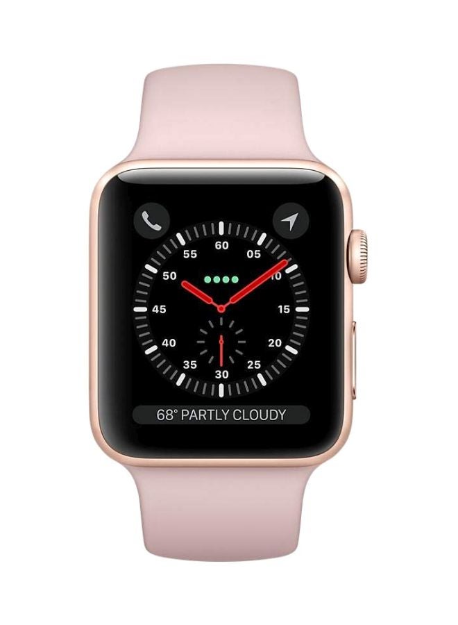 ابل  مُجدد - ساعة ذكية وتش سيريز 3 ذهبي/وردي رملي - Image 1