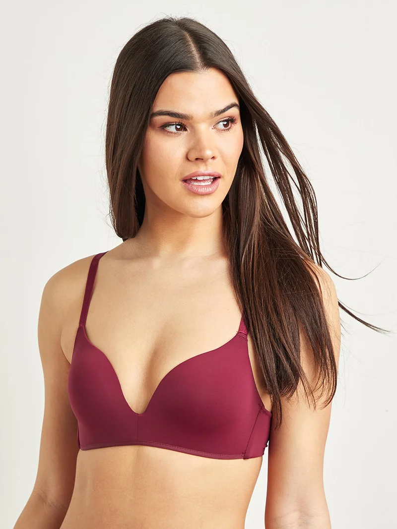 Closet By Styli Set Of 2 Plain Non-Wired Padded T-Shirt Bra Multicolour