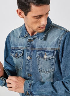 BRAVE SOUL Denim Jacket Blue Denim KSA | Riyadh, Jeddah