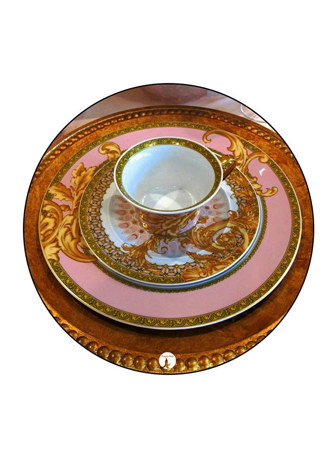 BP Plate Printed Board Pin Brown/Gold/White