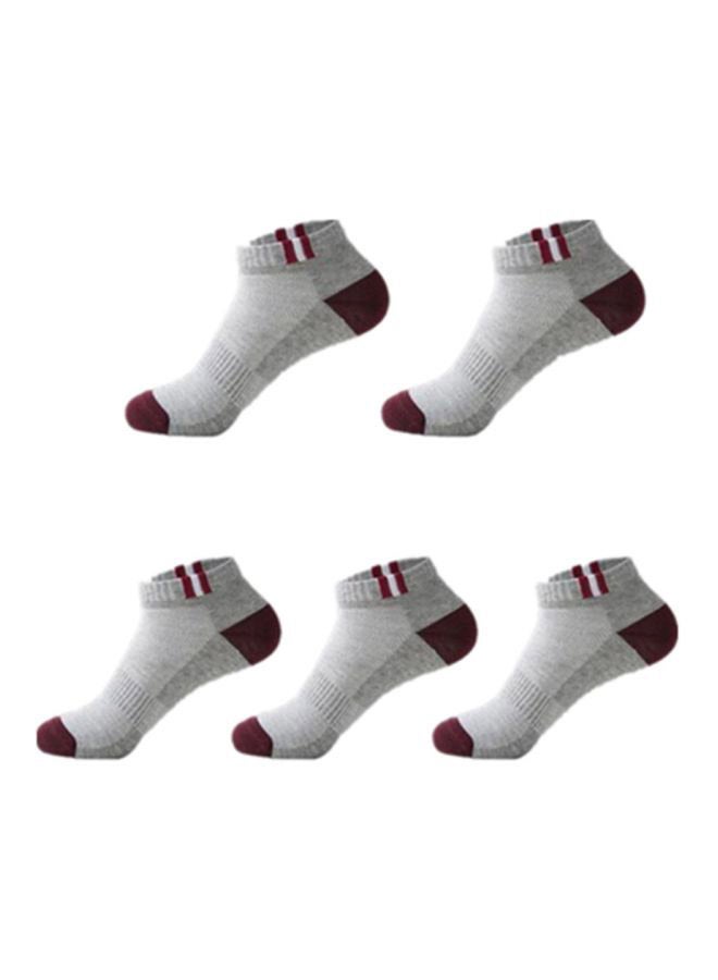 UNIVERSAL - 5 Pairs Of Colour Block Low Cut Socks Multicolour - Image 1