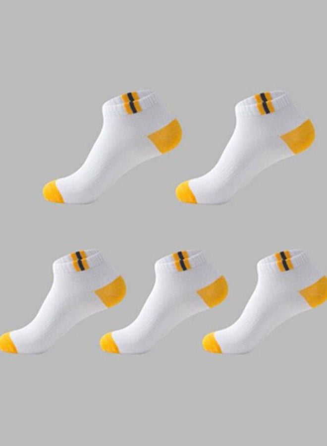 UNIVERSAL - 5 Pairs Of Colour Block Low Cut Socks Multicolour - Image 1