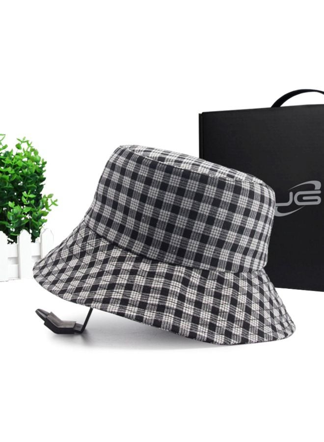 UNIVERSAL Striped Sun Block Hat Black/White - Image 2