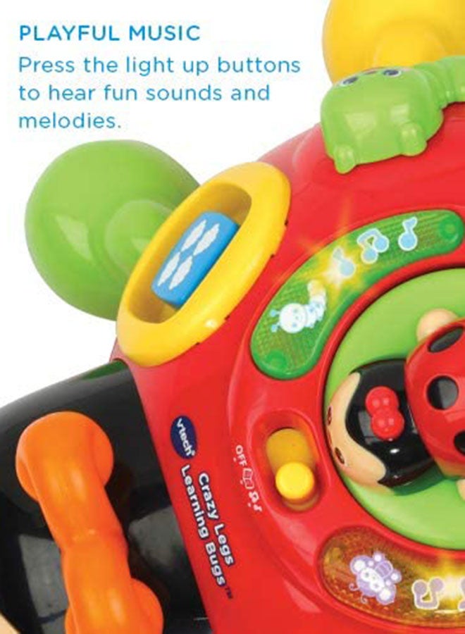 vtech Crazy Legs Learning Bug Toy for 12-36 Months - VT80-522303 9.7x17.8x19cm  - Image 4
