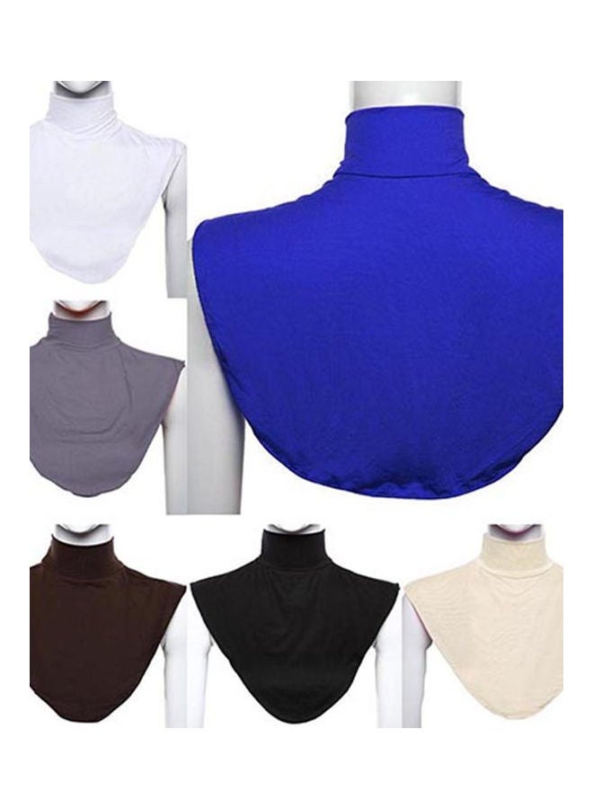 Generic - Women's Modal False Collar Hijab Moslem Islamic Pure Color Neck Cover Loop Scarf Orange - Image 1