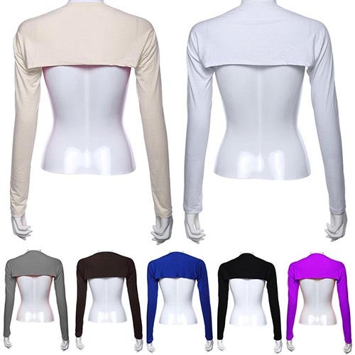 Women's Modal Cotton Muslim Hijab Islamic One Piece Shoulder Sleeve Arm Cover Green - Image 5