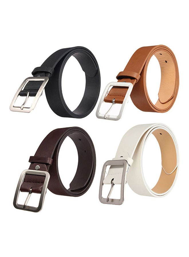 Generic - Men's Stylish Casual Waistband PU Leather Pin Buckle Waist Strap Business Belt Coffee - Image 1