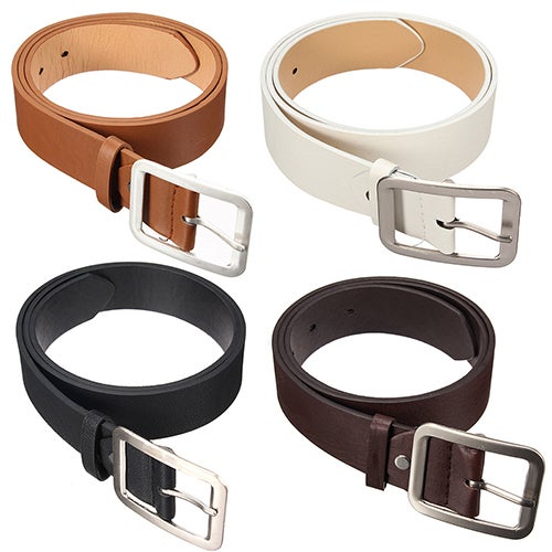 Generic - Men's Stylish Casual Waistband PU Leather Pin Buckle Waist Strap Business Belt Coffee - Image 1