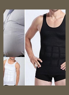 Generic Men's Slim Body Shaper Vest Tank Top Tummy Waist Underwear Beer Belly Slimmer  - Image 4