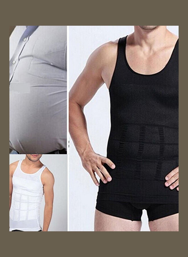 Generic Men's Slim Body Shaper Vest Tank Top Tummy Waist Underwear Beer Belly Slimmer  - Image 4