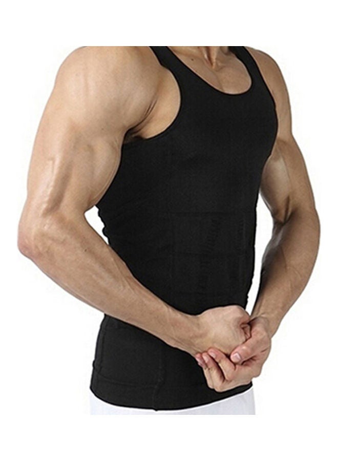 Generic - Men's Slim Body Shaper Vest Tank Top Tummy Waist Underwear Beer Belly Slimmer - Image 1