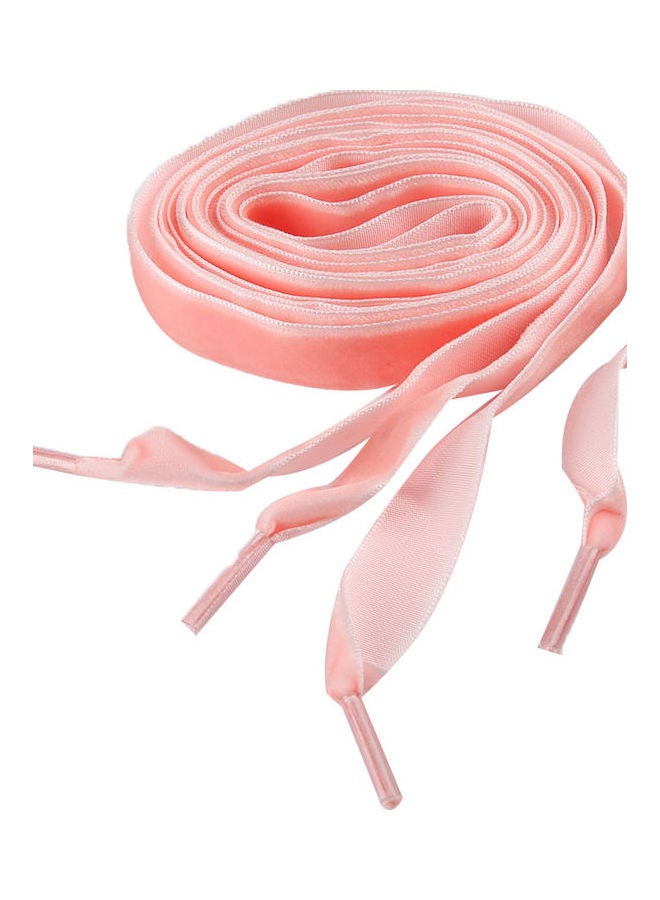 Women Flat Velvet Ribbon Shoelaces Hiking Walking Dance Leather Shoes Laces Sapphire Blue - Image 5