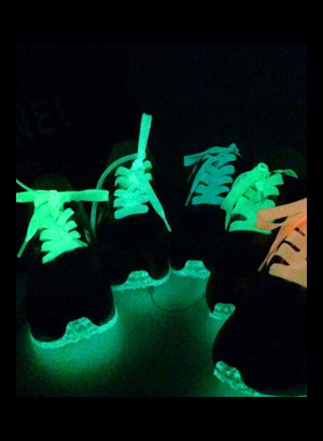 1 Pair Sport Neon Color Luminous Fluorescent Polyester Shoelaces White  - Image 5