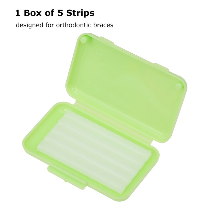 Generic 10 Piece Oral Care Dental Teeth Wax Kit Of 5 Strips Green 11 X 4 X 9cm  - Image 5