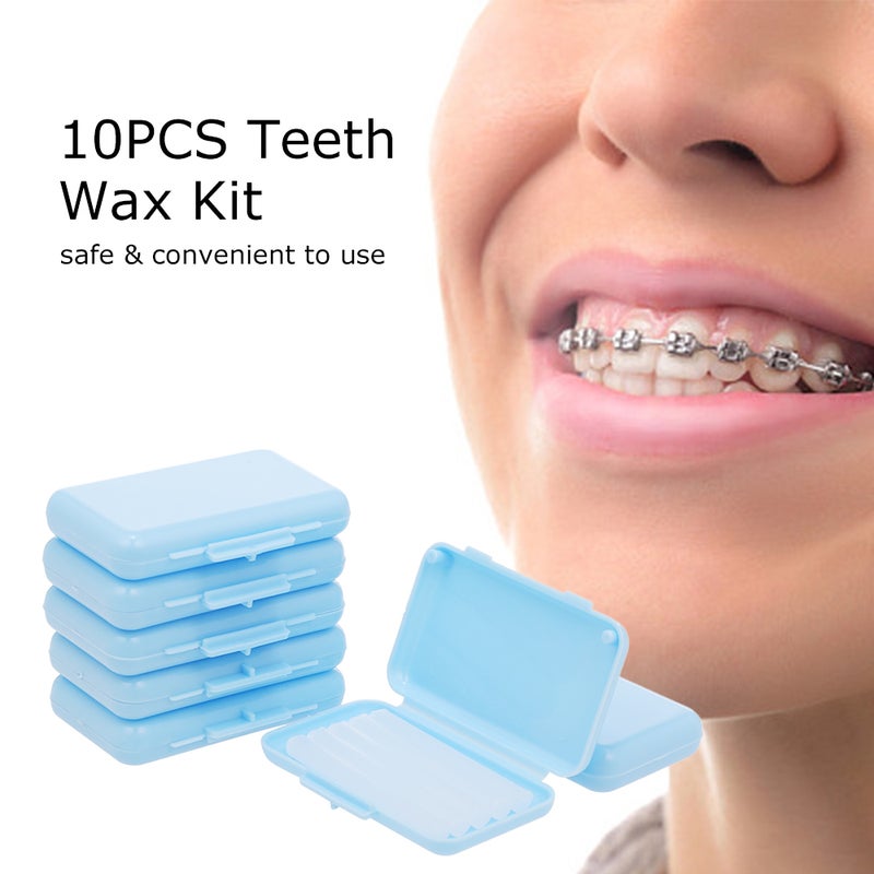 Generic 10 Piece Oral Care Dental Teeth Wax Kit Of 5 Strips Pink 11 X 4 X 9cm  - Image 5