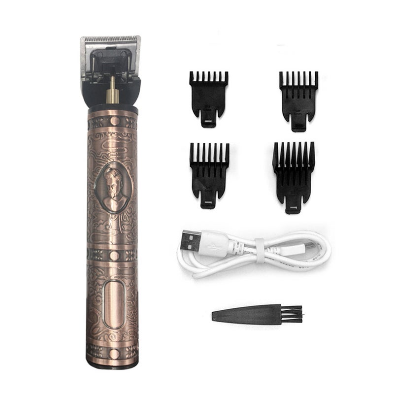 Professional Rechargeable Electric Hair Trimmer Kit Bronze 23 X 4.5 X 9.7cm - Image 1