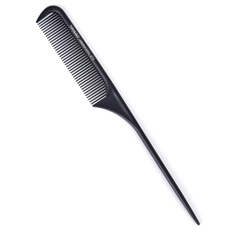 Anti-Static Hairdressing Carbon Fiber Comb Black 22 X 0.5 X 1.5cm - Image 2