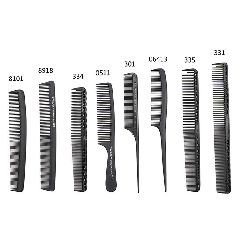 Anti-Static Hairdressing Carbon Fiber Comb Black 22 X 0.5 X 1.5cm - Image 5