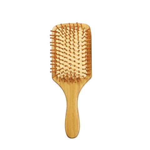Bamboo Paddle Massage Hair Brush Wood 24.5 X 4 X 8.5cm
