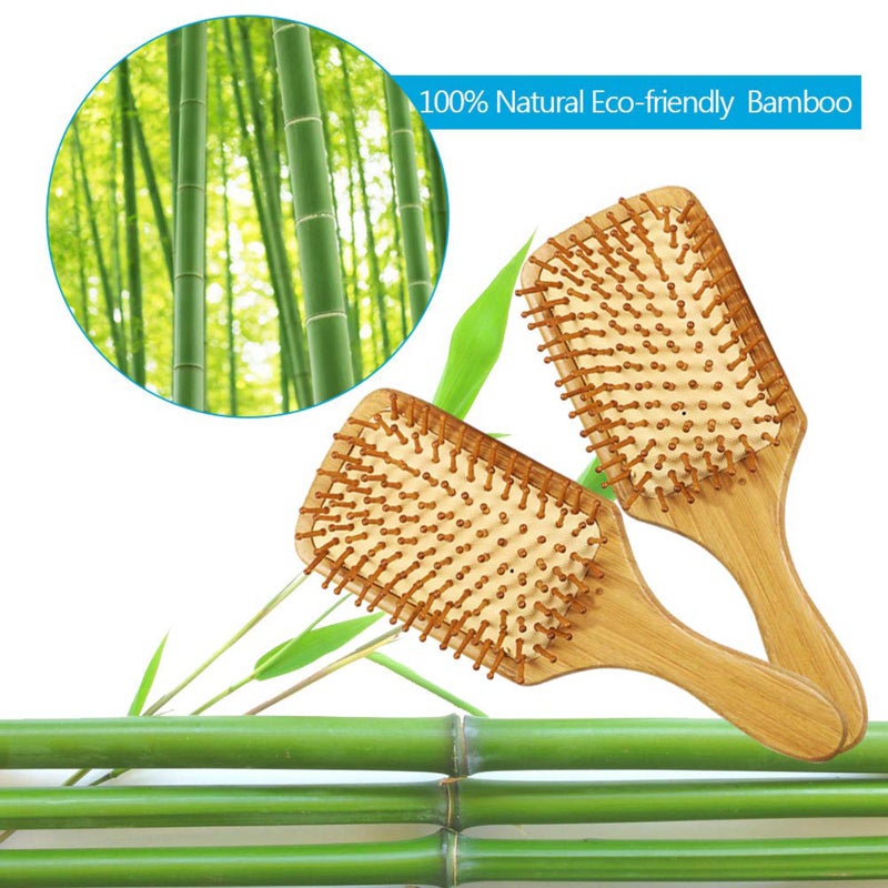 Generic - Bamboo Paddle Massage Hair Brush Wood 24.5 X 4 X 8.5cm - Image 1