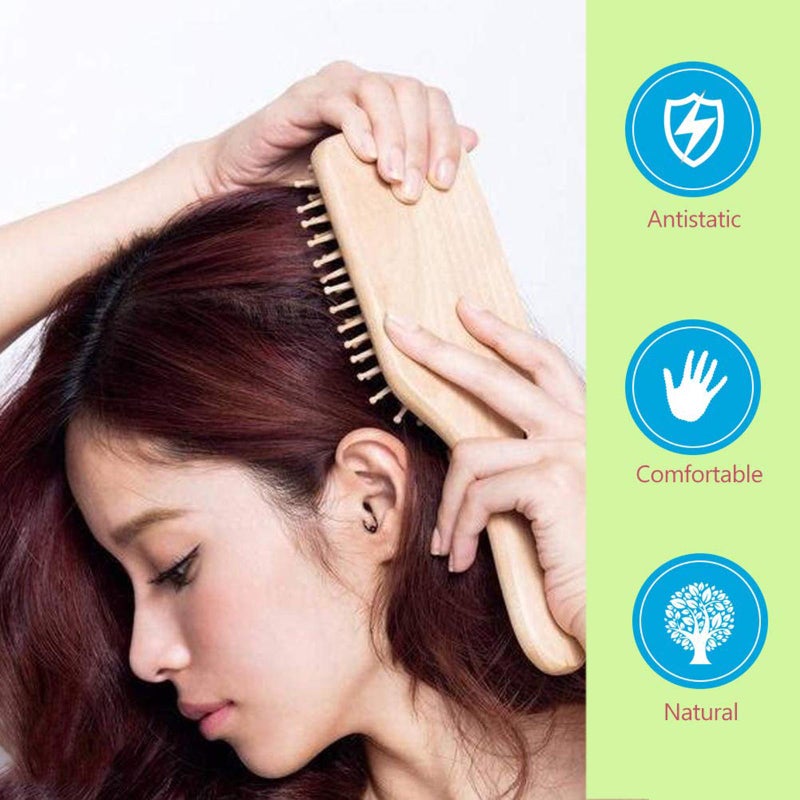 Generic - Bamboo Paddle Massage Hair Brush Wood 24.5 X 4 X 8.5cm - Image 1