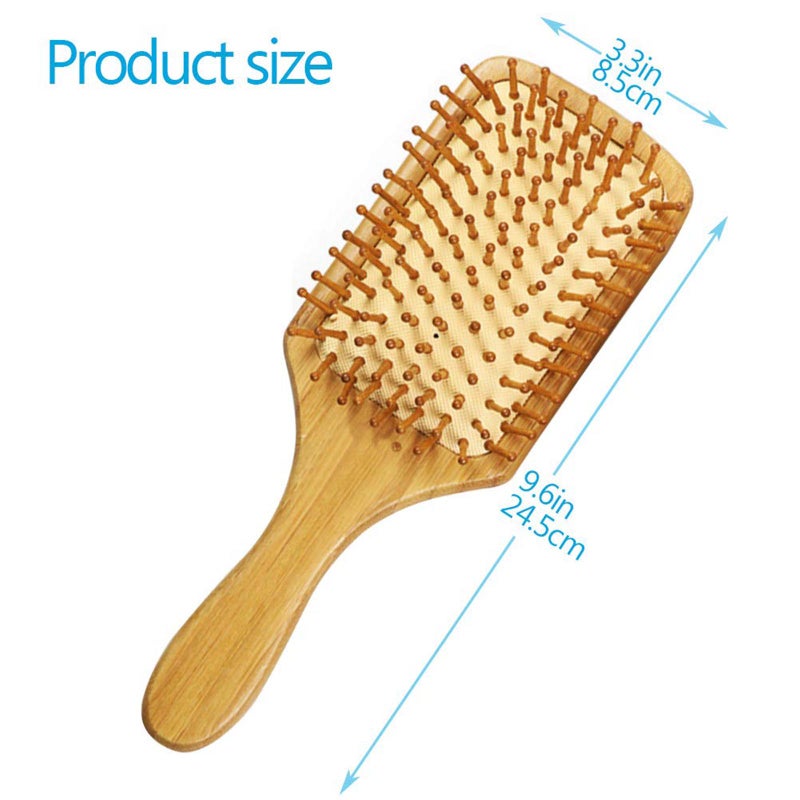 Generic - Bamboo Paddle Massage Hair Brush Wood 24.5 X 4 X 8.5cm - Image 1