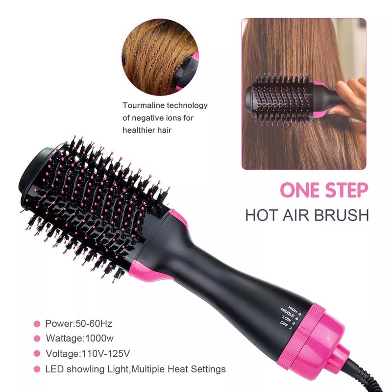 Generic Multifunctional Anti-Static Hair Styler Comb With Blow Dryer black & red 38.5 X 9 X 11.5cm  - Image 5