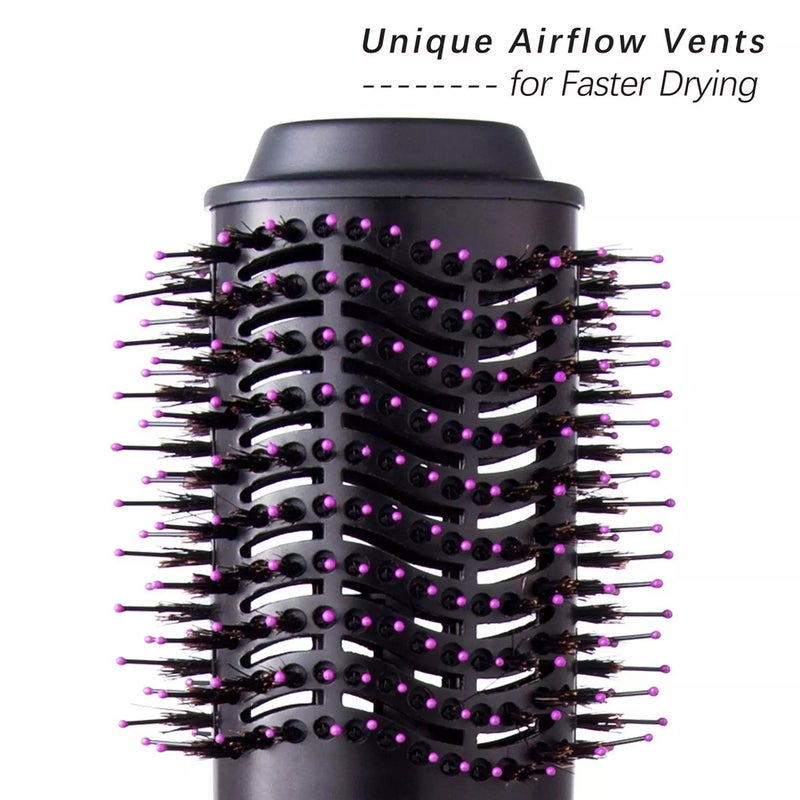 Multifunctional Anti-Static Hair Styler Comb With Blow Dryer black & red 38.5 X 9 X 11.5cm