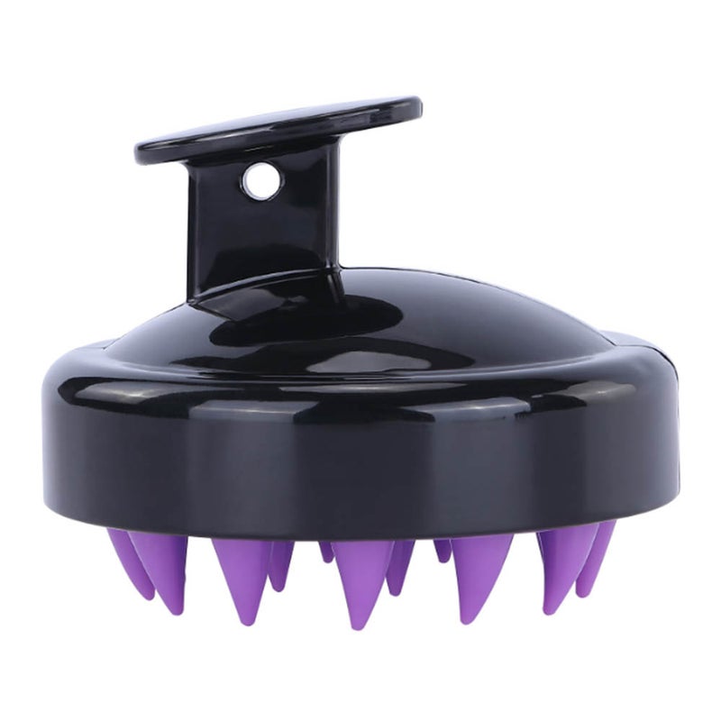 Generic Soft Silicone Hair Scalp Massager Shampoo Comb Dark Purple 8 X 8 X 8cm  - Image 1