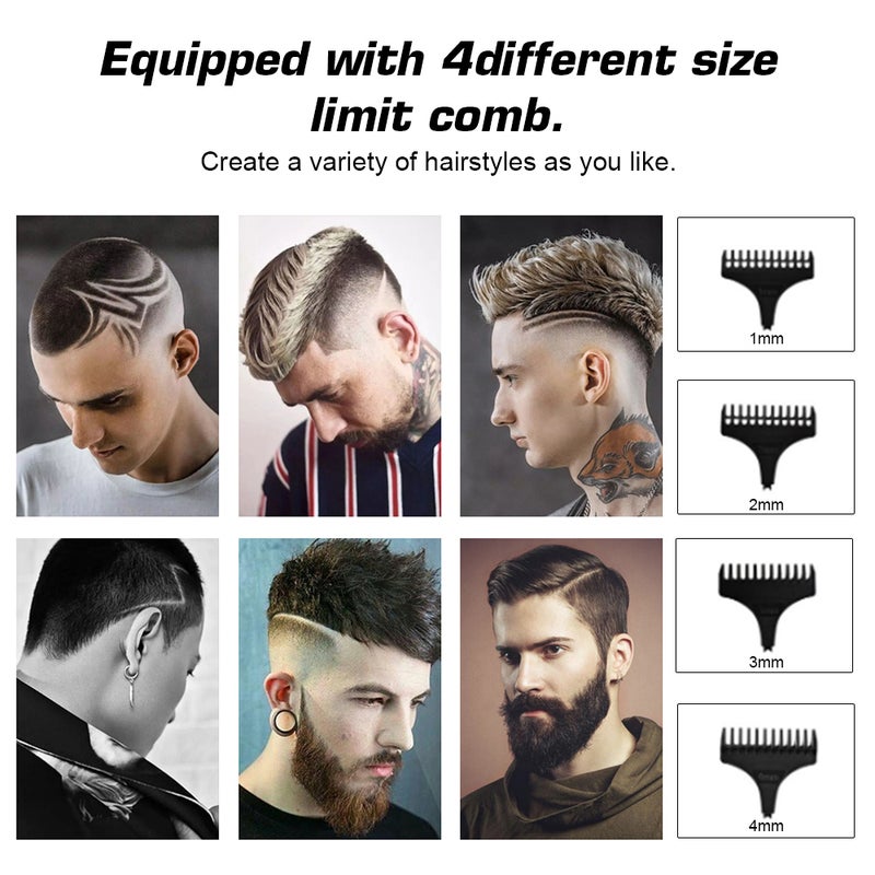 Multifunctional Household Electric Hair Trimmer Set Tan 19 X 5.8 X 15.5cm - Image 5