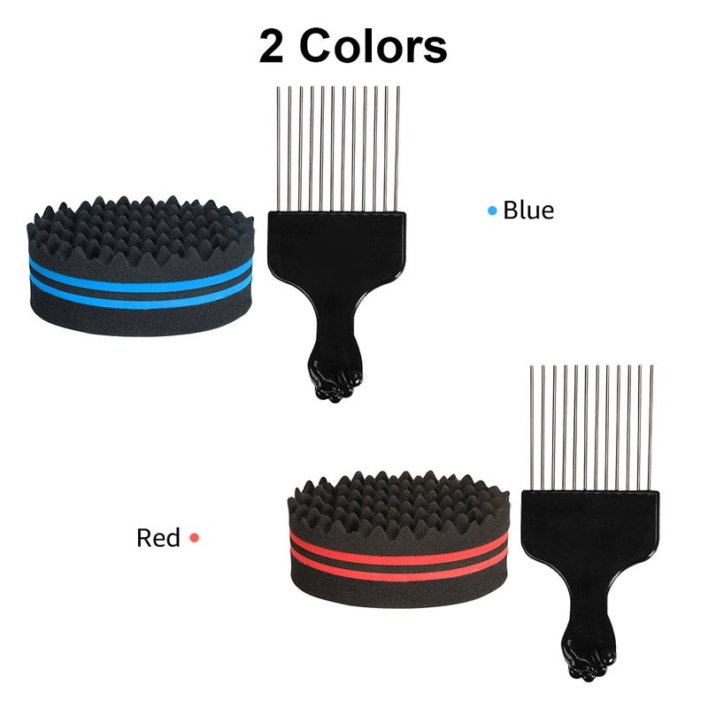 Hair Brush Sponge with Big Holes Red 22 X 5.5 X 15cm - Image 2