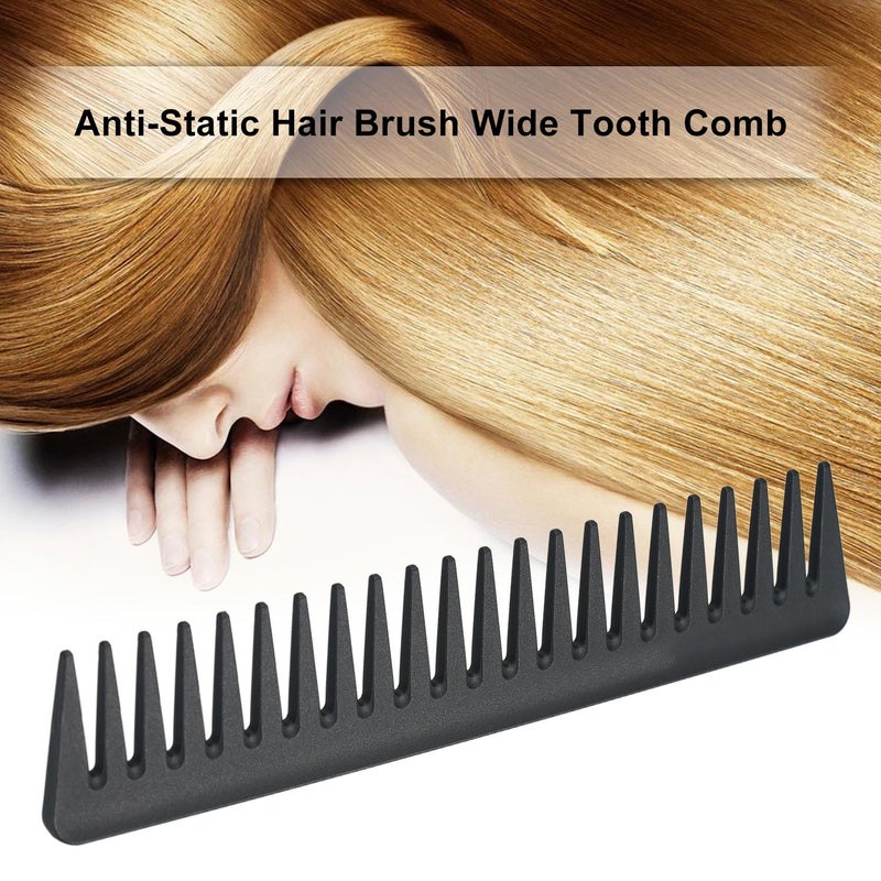 7 Inch Wide Tooth Hair Detangling Comb Black 19.5 X 0.5 X 4.5 - Image 2