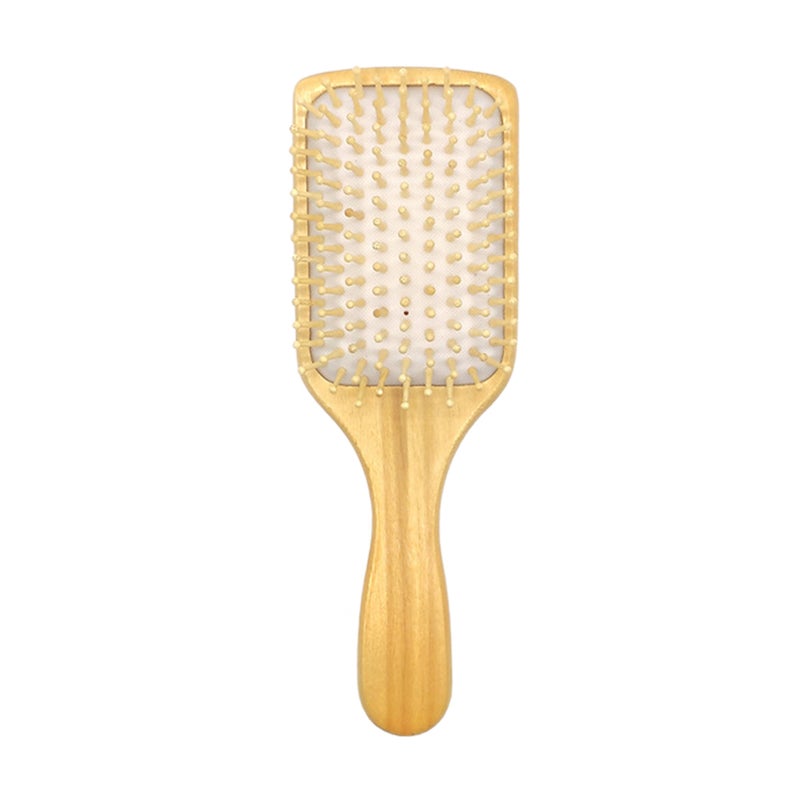 1 Piece Wooden Paddle Hair Brush White 23.5 X 3.2 X 7.8cm