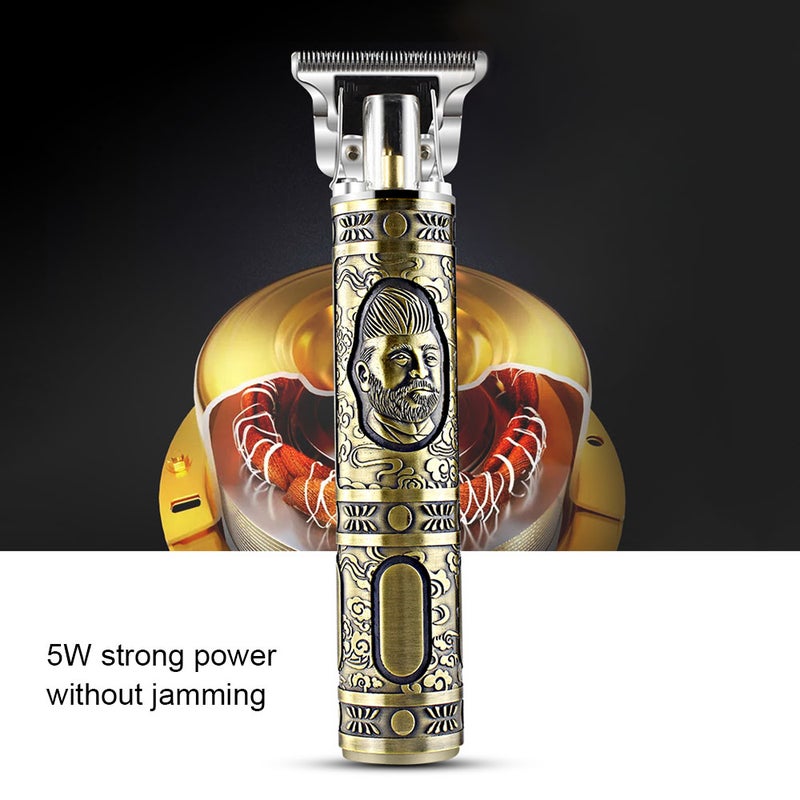 T1 USB Charge Portable Hair Trimmer For Men Tan 19.2 X 5.8 X 15.8cm - Image 3