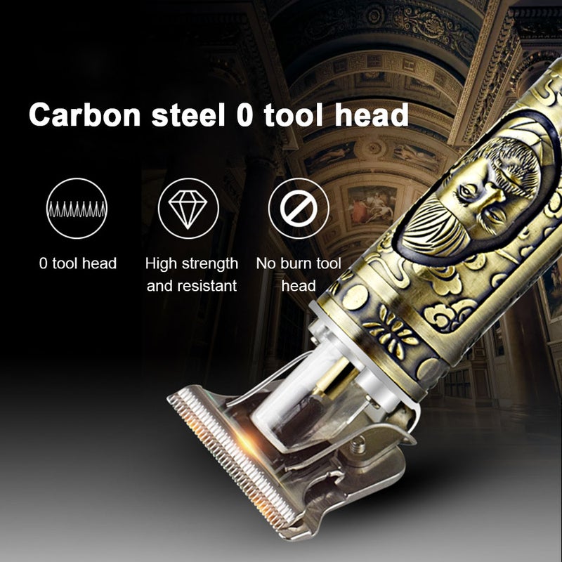 T1 USB Charge Portable Hair Trimmer For Men Tan 19.2 X 5.8 X 15.8cm - Image 4