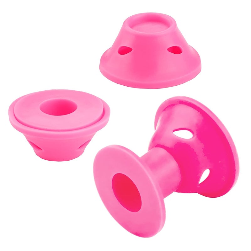 Generic 40 Piece Large And Small Silicone Curlers Kit for Hair Styling Red 30 X 2.5 X 20cm  - Image 2