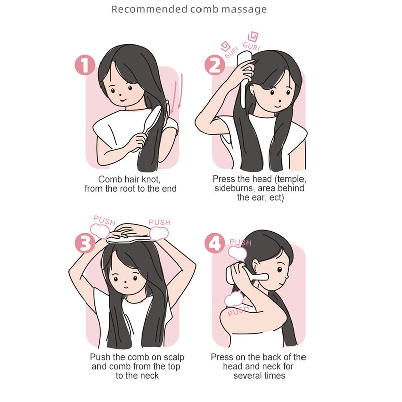 Generic Electric Magnetic Massage Hair Comb White 24.5 X 6 X 7.5cm  - Image 3