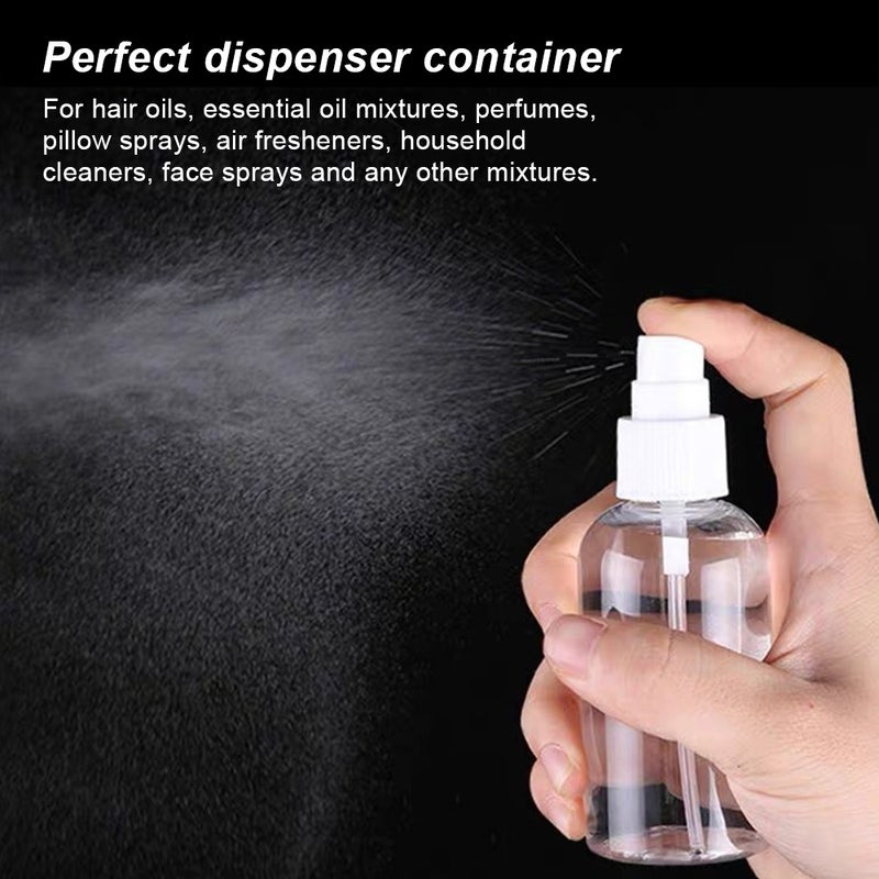 Refillable Fine Mist Spray Bottles Transparent 10 X 4 X 4cm