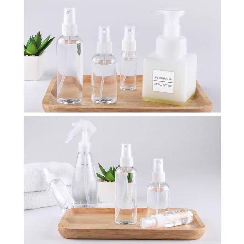 Refillable Fine Mist Spray Bottles Transparent 10 X 4 X 4cm
