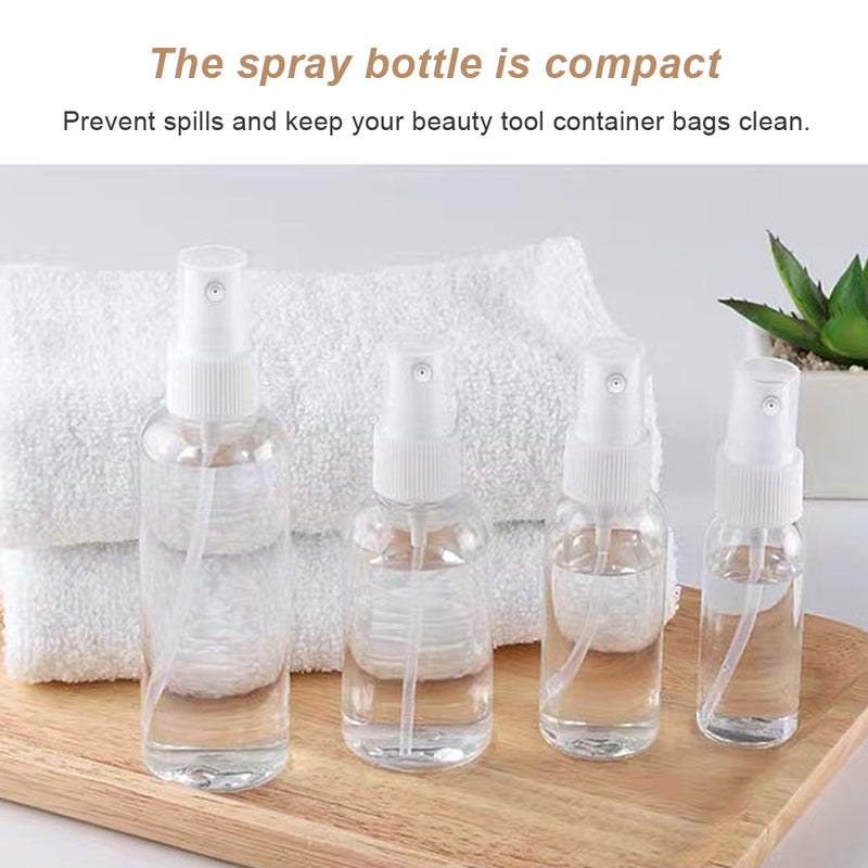 Refillable Fine Mist Spray Bottles Transparent 10 X 4 X 4cm