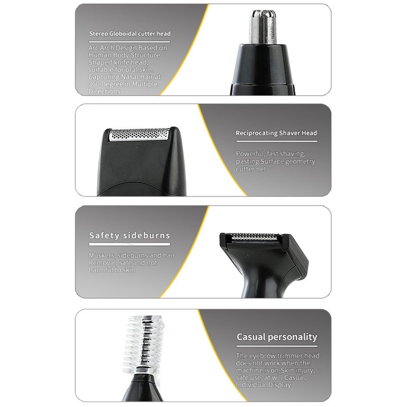 Generic Multi-function Electric Nose Hair And Eyebrow Trimmer Kit black 20 X 4 X 13cm  - Image 2