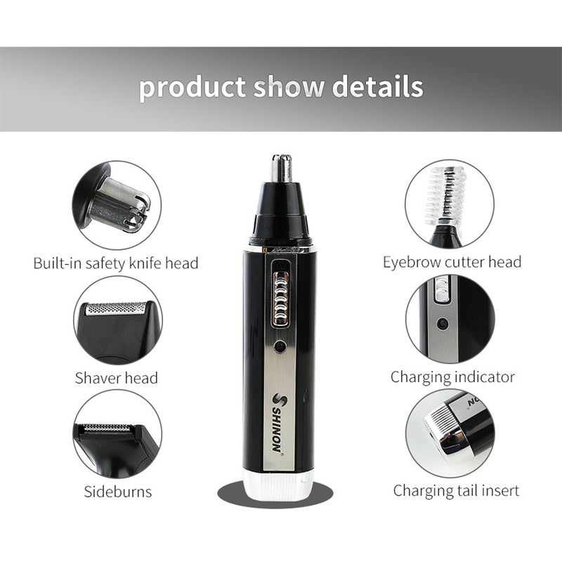 Generic Multi-function Electric Nose Hair And Eyebrow Trimmer Kit black 20 X 4 X 13cm  - Image 3