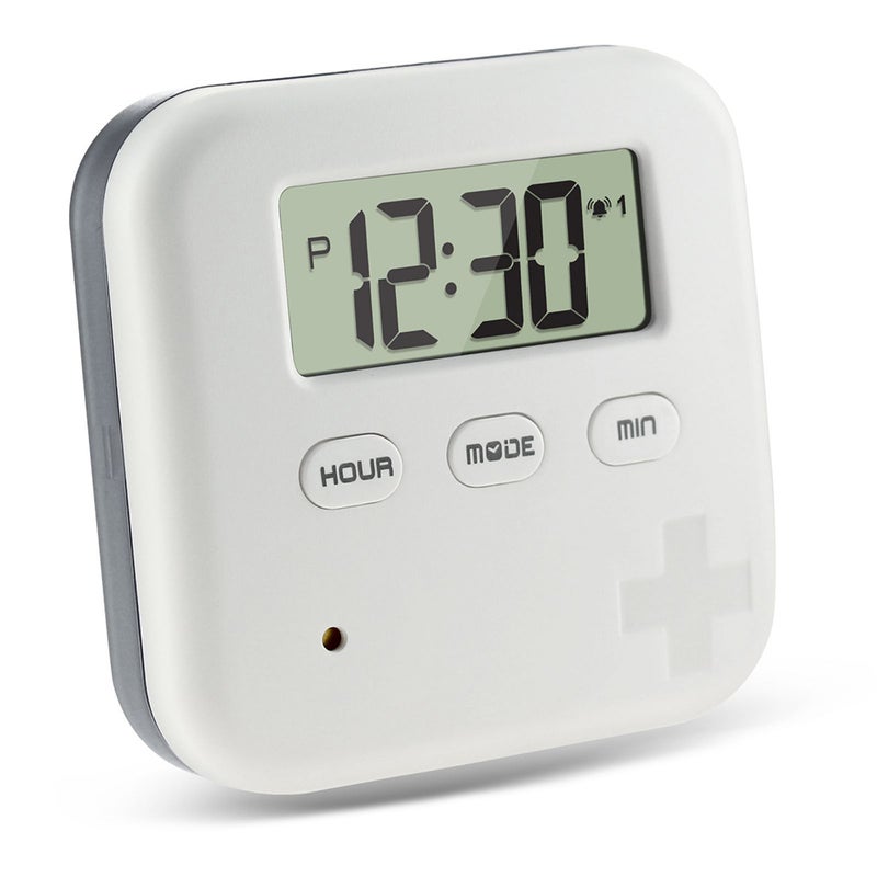 Generic - Dust-proof Separated Organizer Pill Box Case With Electronic Timer Alarm Clock - Image 1
