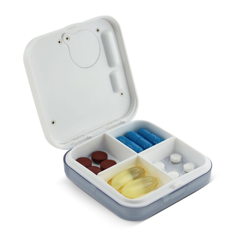 Generic - Dust-proof Separated Organizer Pill Box Case With Electronic Timer Alarm Clock - Image 1