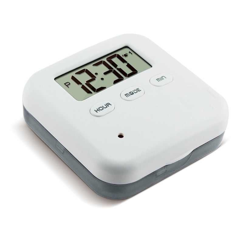 Generic - Dust-proof Separated Organizer Pill Box Case With Electronic Timer Alarm Clock - Image 1