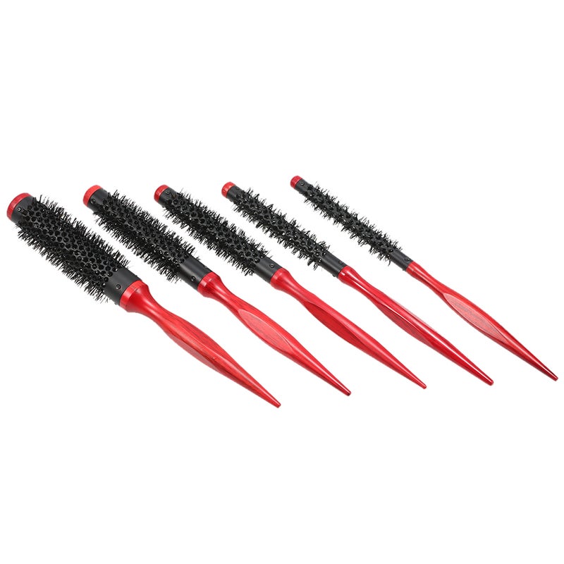 15mm Hair Round Brush Quiff Roller Comb Black/Red 31 x 3 x 3cm - Image 3