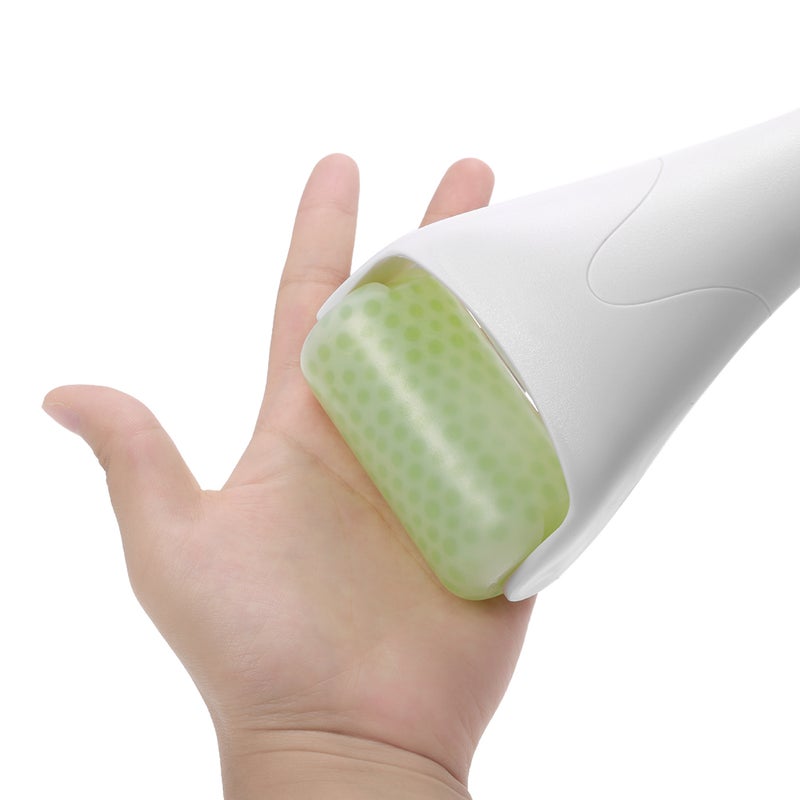 Generic ABS Handle Wrinkles Anti Aging Ice Skin Roller Face Body Massager White 19.5 x 6 x 9cm - Image 3
