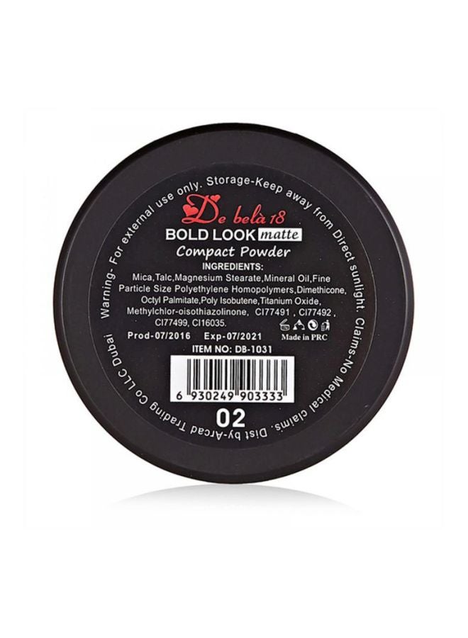 De Bela 18 Bold Look Matte Compact Powder 2 Beige - Image 3