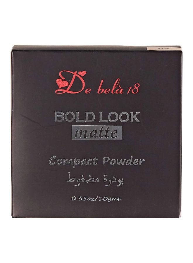 De Bela 18 Bold Look Matte Compact Powder 2 Beige - Image 4