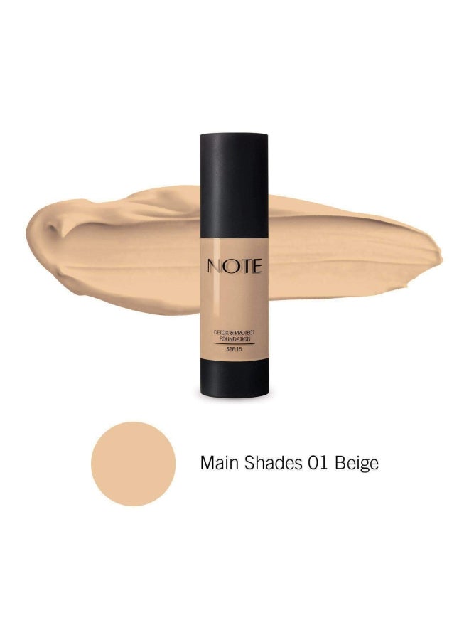 Note Detox And Protect Foundation SPF15 04 Sand - Image 3